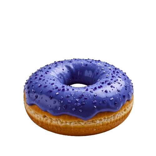 Glazed Blueberry Donut